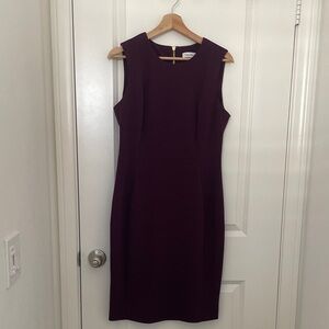 Calvin Klein Deep Purple Midi Dress